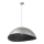 Lampa wisząca na linkach SOLARIS 1xE27/60W/230V śr. 48 cm srebrno-czarna
