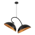 Lampa wisząca na linkach SPACE 2xE27/60W/230V czarna/miedziana