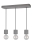Lampa wisząca na linkach STRONG 3xE27/60W/230V beton