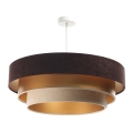 Lampa wisząca na linkach TRINITI 1xE27/60W/230V brązowy/złoty/beżowy