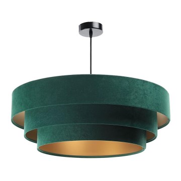 Lampa wisząca na linkach TRINITI 1xE27/60W/230V zielono-złota