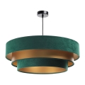 Lampa wisząca na linkach TRINITI 1xE27/60W/230V zielono-złota