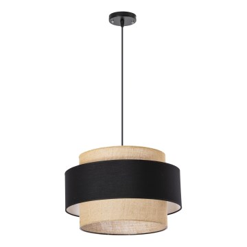 Lampa wisząca na linkę 1xE27/60W/230V beżowa
