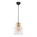 Lampa wisząca na linkę ARIA 1xE27/60W/230V złota