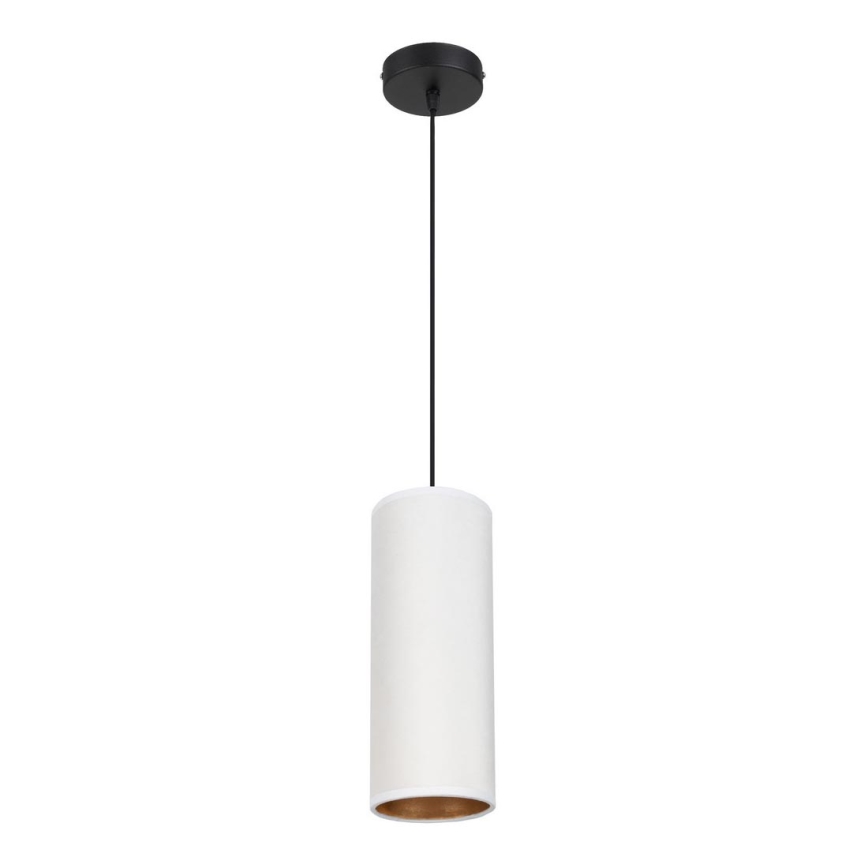 Lampa wisząca na linkę AVALO 1xE27/60W/230V biała/miedziana