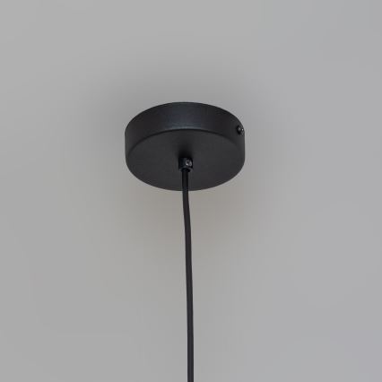 Lampa wisząca na linkę ETNA 1xE27/15W/230V śr. 18,5 cm czarna