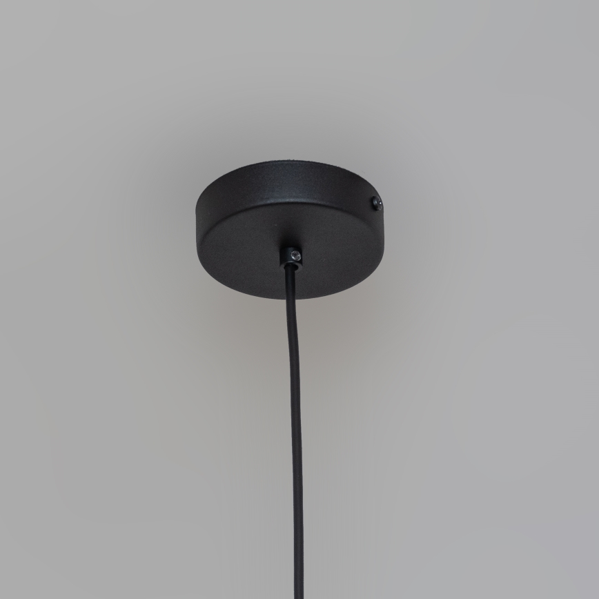 Lampa wisząca na linkę ETNA 1xE27/15W/230V śr. 18,5 cm czarna