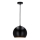 Lampa wisząca na linkę FLEN 1xE27/40W/230V śr. 20 cm czarna