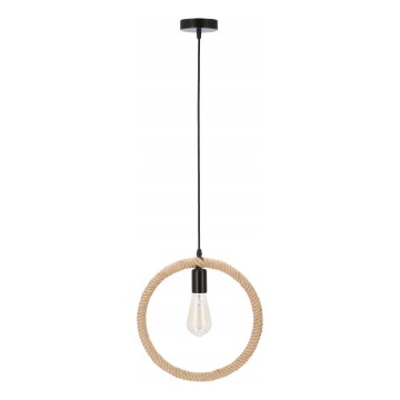 Lampa wisząca na linkę KOLO 1xE27/40W/230V beżowa/czarna