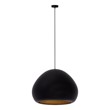 Lampa wisząca na linkę LAVA 1xE27/15W/230V czarna/złota