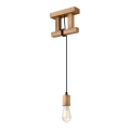 Lampa wisząca na linkę LEON 1xE27/60W/230V buk