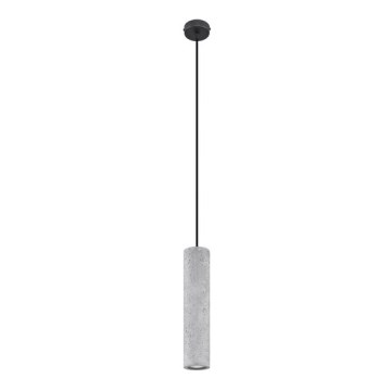 Lampa wisząca na linkę LUVO 1xGU10/40W/230V beton/czarny