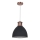 Lampa wisząca na linkę METAL 1xE27/15W/230V miedziana/czarna