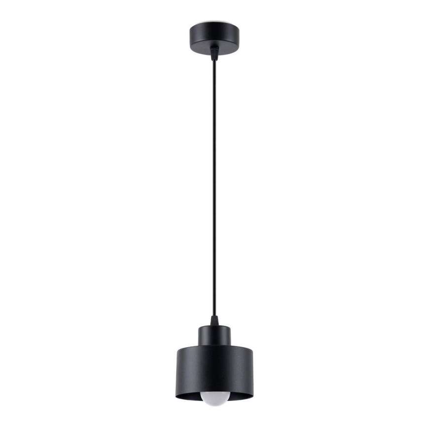 Lampa wisząca na linkę SAVAR 1xE27/60W/230V czarna