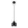 Lampa wisząca na linkę SAVAR 1xE27/60W/230V czarna