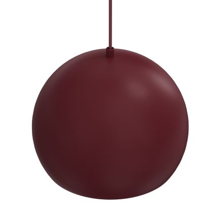 Lampa wisząca na linkę SOOL 1xE27/15W/230V śr. 27 cm bordowa