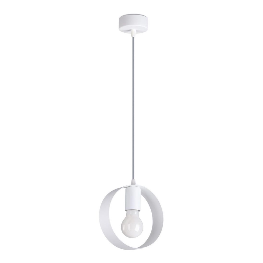 Lampa wisząca na linkę TITRAN 1xE27/60W/230V biała