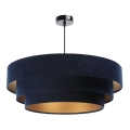 Lampa wisząca na linkę TRINITI 1xE27/60W/230V niebiesko-złota