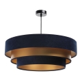 Lampa wisząca na linkę TRINITI 1xE27/60W/230V niebiesko-złota