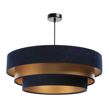 Lampa wisząca na linkę TRINITI 1xE27/60W/230V niebiesko-złota