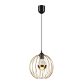 Lampa wisząca na linkę ZOYA 1xE27/60W/230V złota