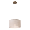 Lampa wisząca na linku ANTONIO 1xE27/60W/230V buk
