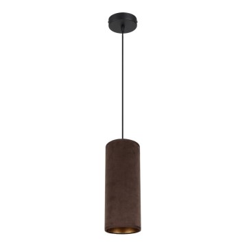 Lampa wisząca na linku AVALO 1xE27/60W/230V brązowa/miedziana