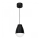 Lampa wisząca na linku CARYON 1xE14/60W/230V czarna