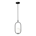 Lampa wisząca na linku CORDEL 1xG9/28W/230V czarna