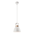 Lampa wisząca na linku DANIELLE 1xE27/60W/230V buk