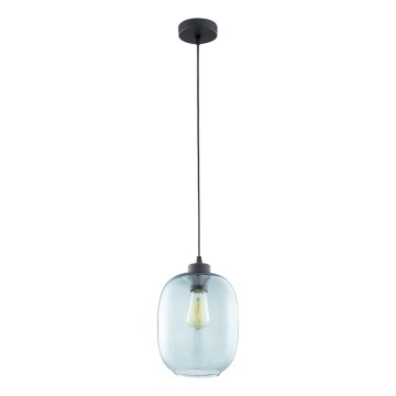 Lampa wisząca na linku ELIO 1xE27/15W/230V niebieska