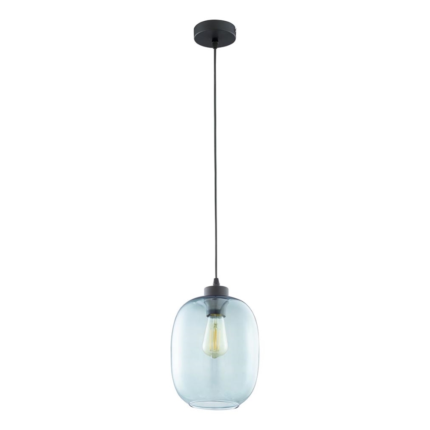 Lampa wisząca na linku ELIO 1xE27/15W/230V niebieska