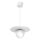 Lampa wisząca na linku FLAT 1xE27/15W/230V biała
