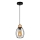 Lampa wisząca na linku GUNNAR 1xE27/60W/230V dąb