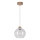 Lampa wisząca na linku LAGUNA 1xE27/60W/230V dąb