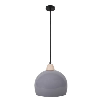 Lampa wisząca na linku MONROE 1xE27/60W/230V szara