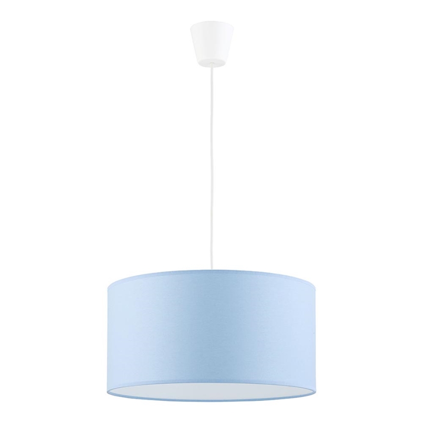Lampa wisząca na linku RONDO KIDS 1xE27/15W/230V niebieska