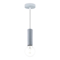 Lampa wisząca na linku SAGA 1xE27/40W/230V szara
