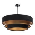 Lampa wisząca na linku TRINITI 1xE27/60W/230V czarna/złota