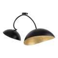 Lampa wisząca na pręcie SPACE 2xE27/60W/230V czarna/złota