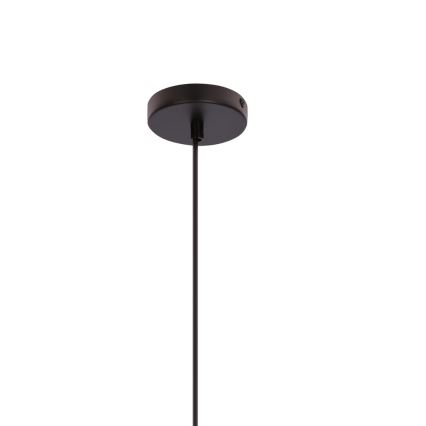 Lampa wisząca na przewodzie AFRICA 1xE27/40W/230V śr. 40 cm brązowa/kremowa