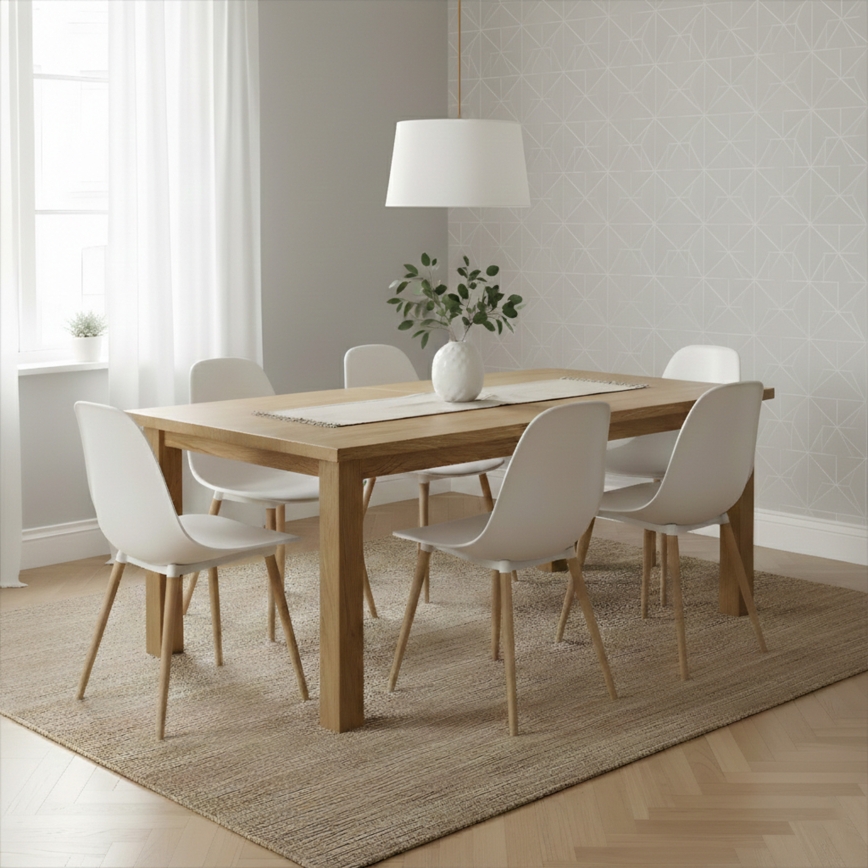 Lampa wisząca na przewodzie AIDA 1xE27/60W/230V śr. 35 cm dąb/brąz/biały