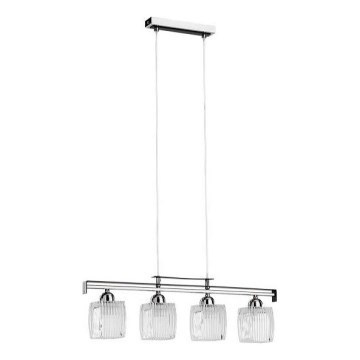 Lampa wisząca na przewodzie ALMA 4xE14/10W/230V, błyszczący chrom