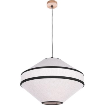 Lampa wisząca na przewodzie AMIGO 1xE27/60W/230V dąb