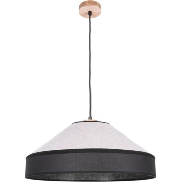 Lampa wisząca na przewodzie AMIGO 1xE27/60W/230V dąb