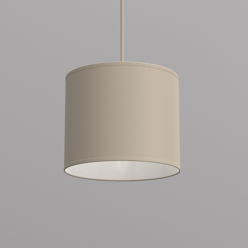 Lampa wisząca na przewodzie ARDEN 1xE27/15W/230V śr. 18 cm beżowa