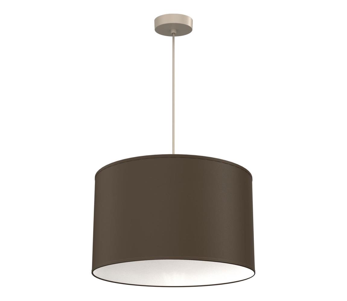 Lampa wisząca na przewodzie ARDEN 1xE27/15W/230V śr. 40 cm beżowy/brązowy