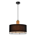 Lampa wisząca na przewodzie ARDI 1xE27/40W/230V czarna/brązowa