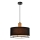 Lampa wisząca na przewodzie ARDI 1xE27/40W/230V czarna/brązowa