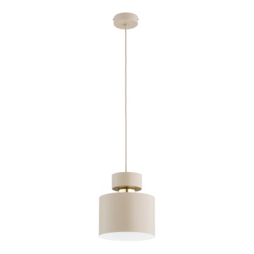 Lampa wisząca na przewodzie ASLI 1xE27/15W/230V beżowa